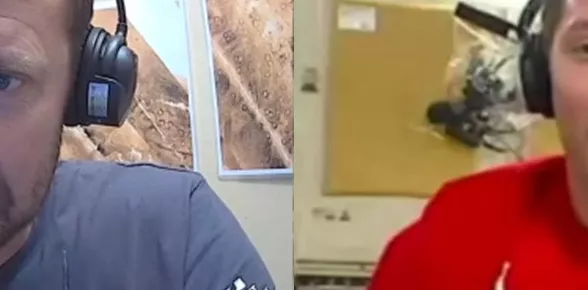 Visioconférence Thomas Pesquet - Laurent Ballesta