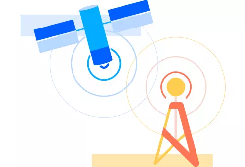 Picto Télécommunications par satellite